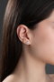 Heliophilia Silver Pendientes de Plata de Ley 925 con Baño de Oro Rosa y Circón